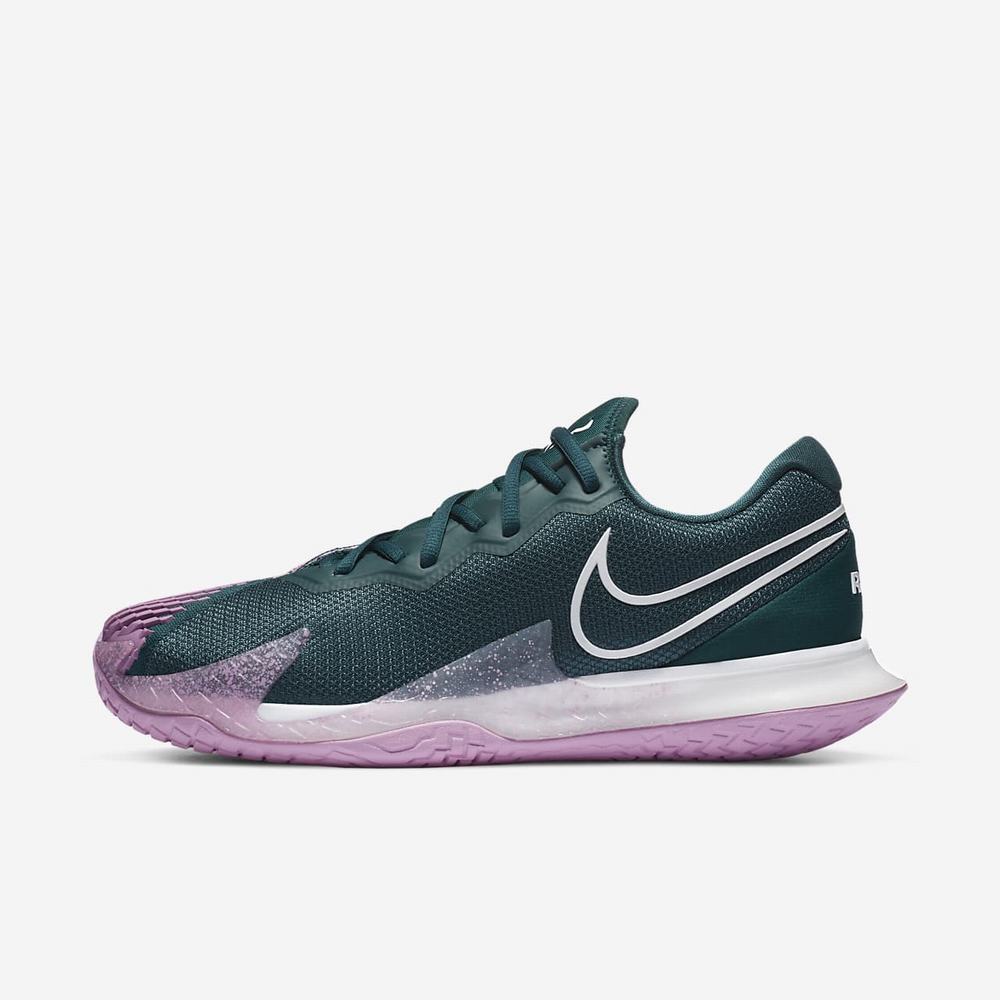 Chaussure De Tennis Nike NikeCourt Air Zoom Vapor Cage 4 Vert 0852-439 Dark Atomic Teal/Beyond Pink/White Homme | QRW-78352970